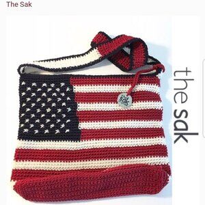 The Sak Original American Flag Shoulder Handbag NEW